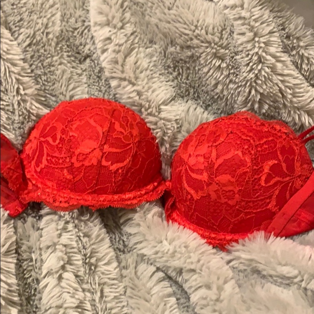 Red Lace Bra
